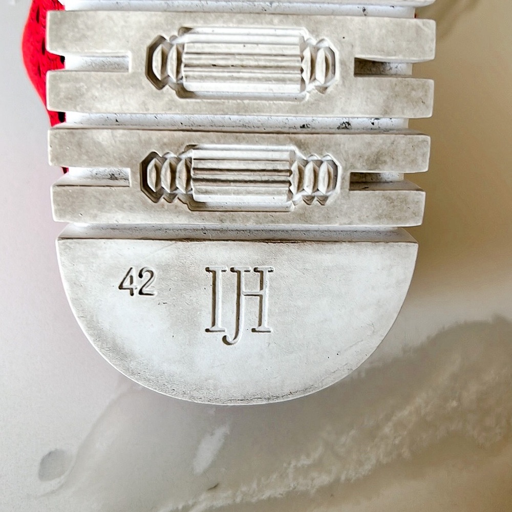 Ilse Jacobsen Tulip Red & White Slip On Sneakers Womens Sz EU 42 US 11.5 - 12 - Picture 14 of 16